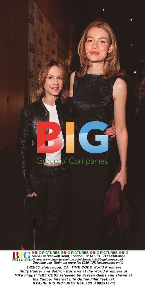 Holly Hunter and Saffron Burrows at TIME CODE Premiere