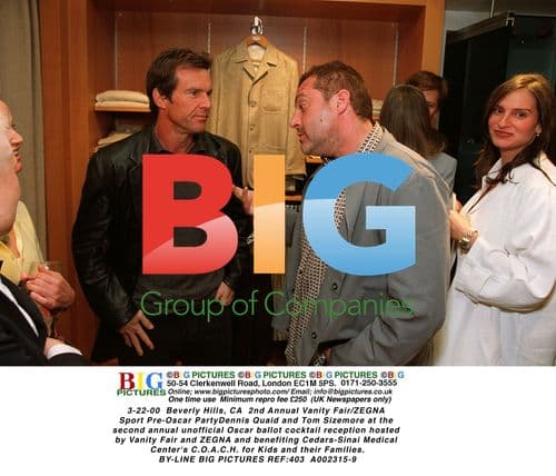 Dennis Quaid and Tom Sizemore at Vanity Fair/ZEGNA Pre-Oscar Party