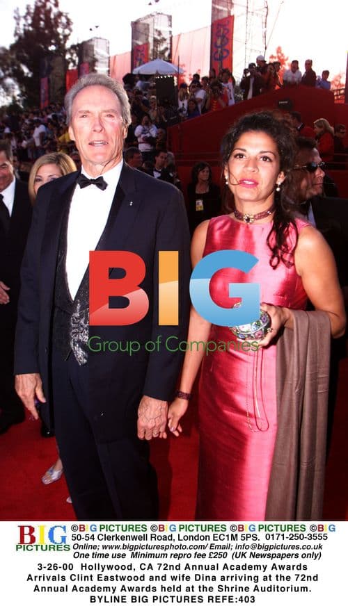 Clint Eastwood and wife Dina at 72nd Academy Awards