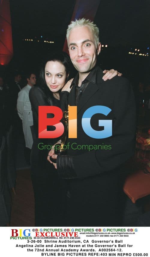 Angelina Jolie and James Haven at Governor's Ball