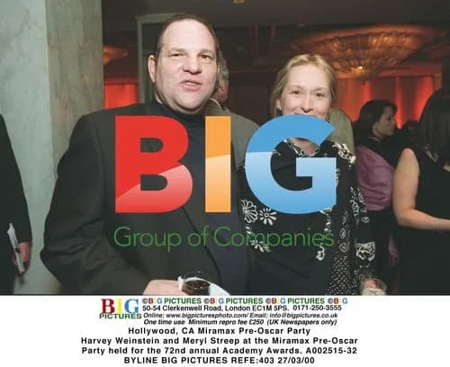 Weinstein and Streep at Miramax Pre-Oscar Party