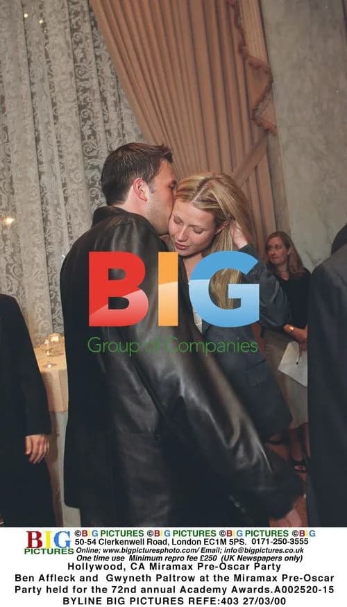 Ben Affleck and Gwyneth Paltrow at Miramax Pre-Oscar Party