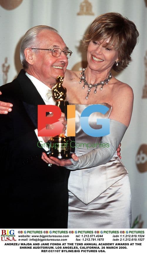 Andrzej Wajda and Jane Fonda at 72nd Academy Awards