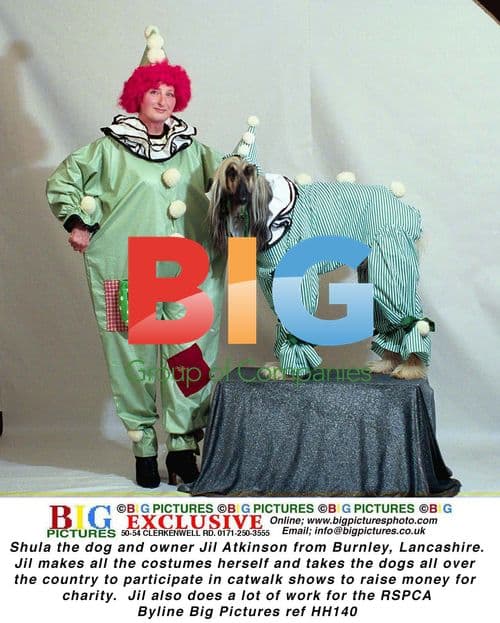 Shula the dog and owner Jil Atkinson from Burnley