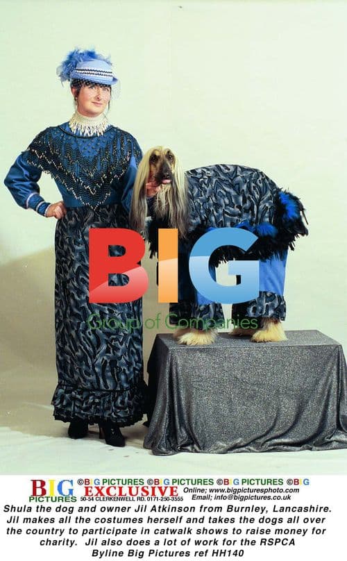 Shula the dog and owner Jil Atkinson from Burnley