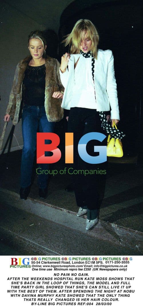 Kate Moss Parties After Hospital Visit