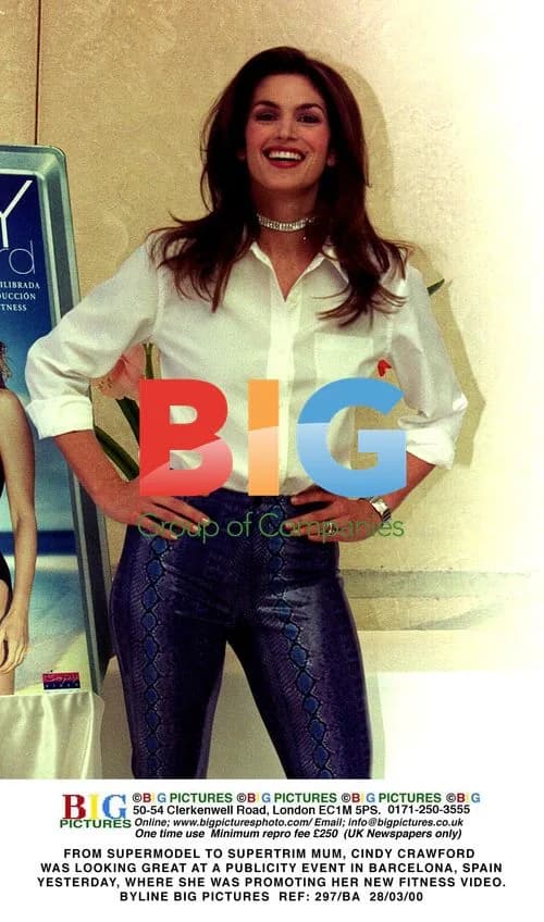 Cindy Crawford at Fitness Video Promo in Barcelona