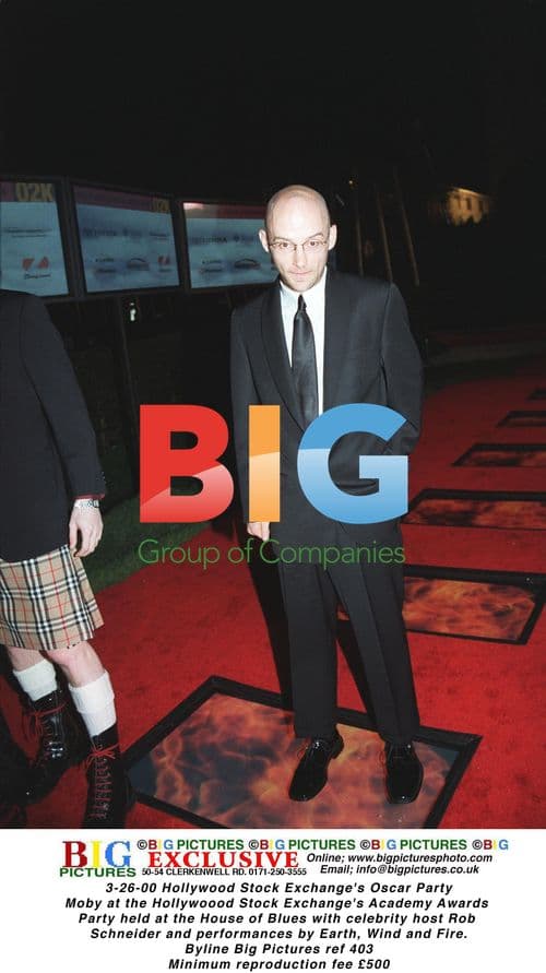 Moby at Hollywood Stock Exchange's Oscar Party