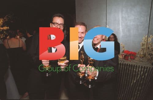 Alan Ball, Dan Jinks, and Bruce Cohen at Dreamworks Oscar Party