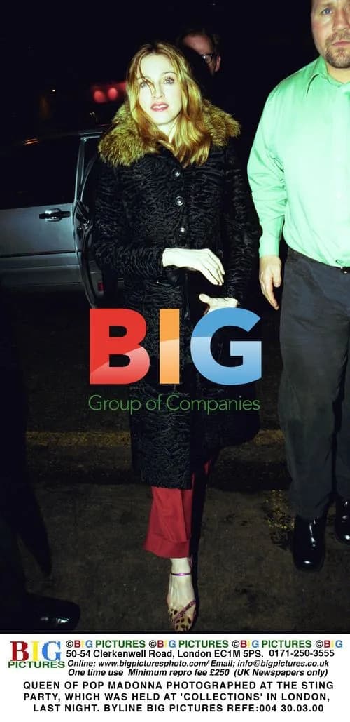 Madonna at Sting Party in London