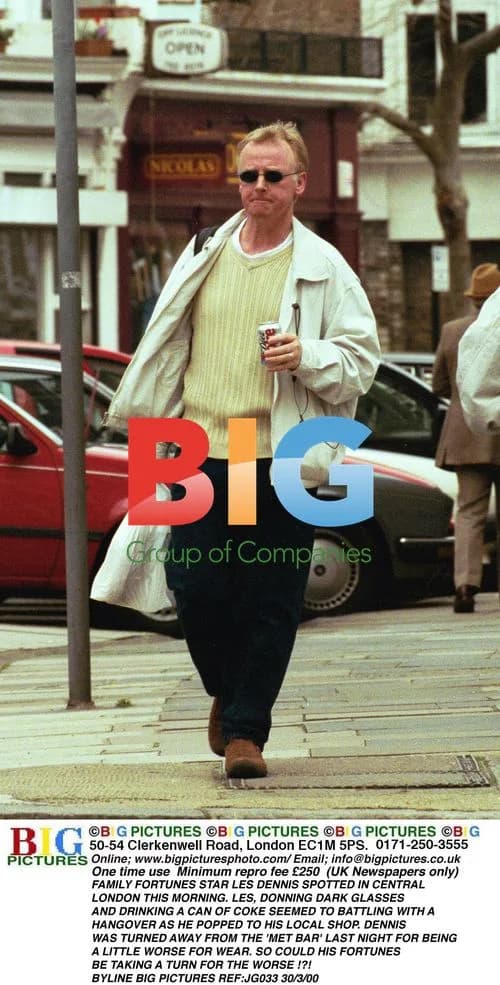 Les Dennis Spotted With Hangover in London