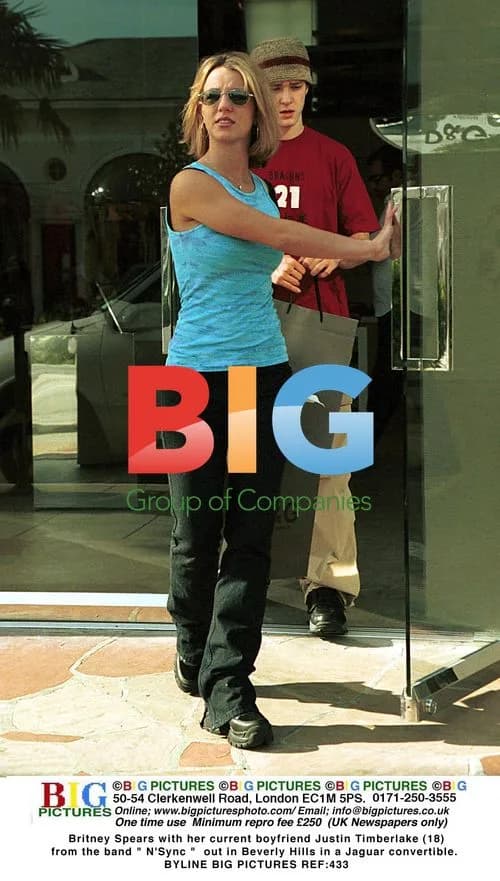 Britney Spears and Justin Timberlake in Beverly Hills