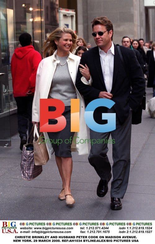 Christie Brinkley and husband Peter Cook in New York