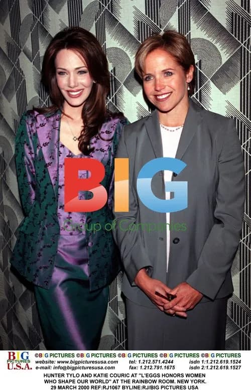 HUNTER TYLO AND KATIE COURIC AT L'EGGS EVENT