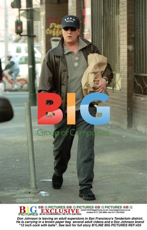 Don Johnson Leaves Adult Store in SF Tenderloin