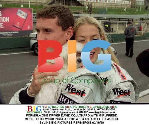 David Coulthard and Heidi Wichlinski at WEST Cigarettes Launch