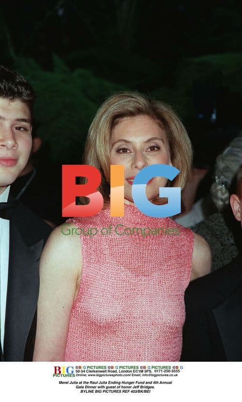 Merel Julia at Raul Julia Ending Hunger Fund Gala with Jeff Bridges