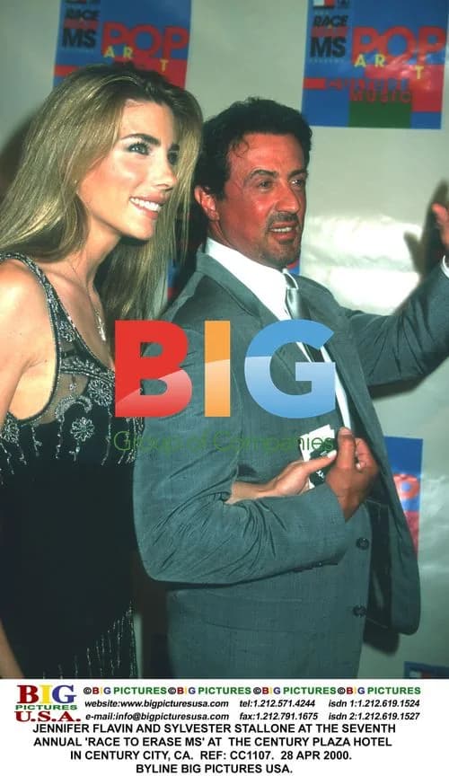 Jennifer Flavin and Sylvester Stallone at 'Race to Erase MS'