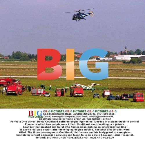 Coulthard Injured in Plane Crash