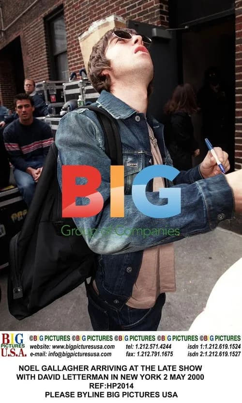 Noel Gallagher arrives at The Late Show