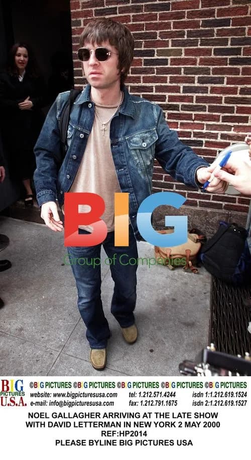 Noel Gallagher arrives at The Late Show in NYC