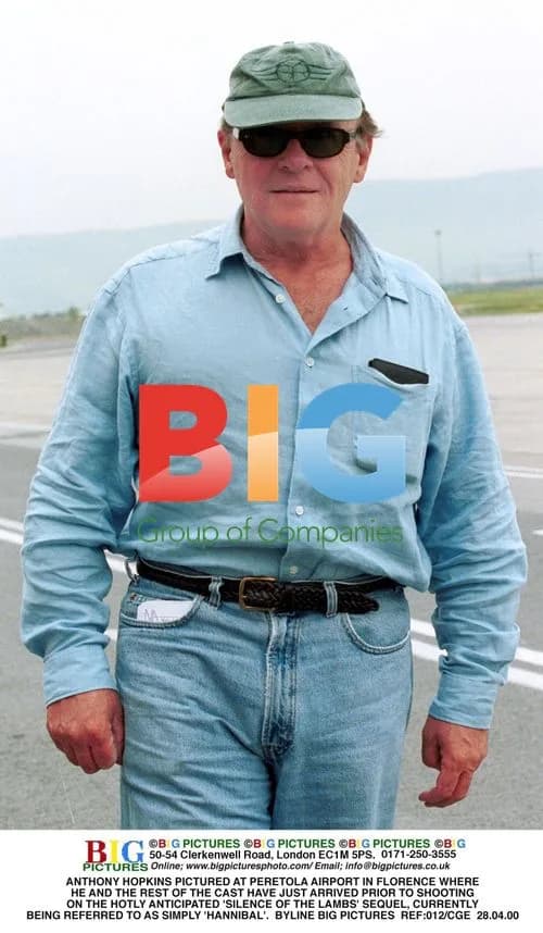 Anthony Hopkins at Peretola Airport for 'Hannibal' shoot