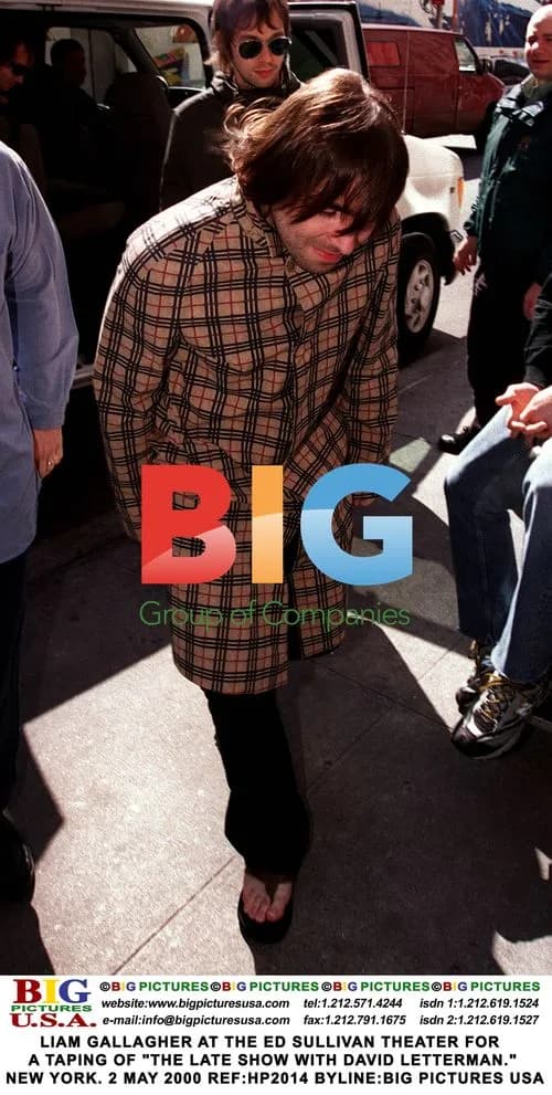 Liam Gallagher at Late Show taping