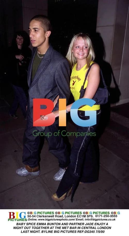 Baby Spice Emma Bunton and partner Jade at Met Bar