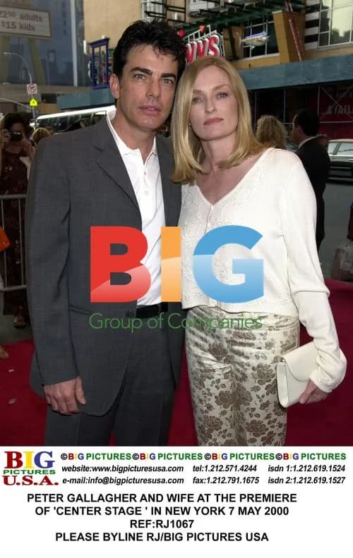 Peter Gallagher and Wife at 'Center Stage' Premiere