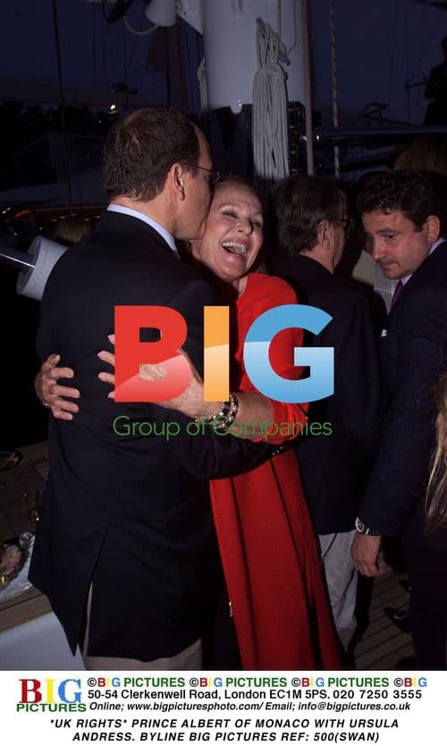 Prince Albert of Monaco with Ursula Andress