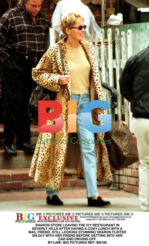 Sharon Stone Leaving The Ivy After Lunch