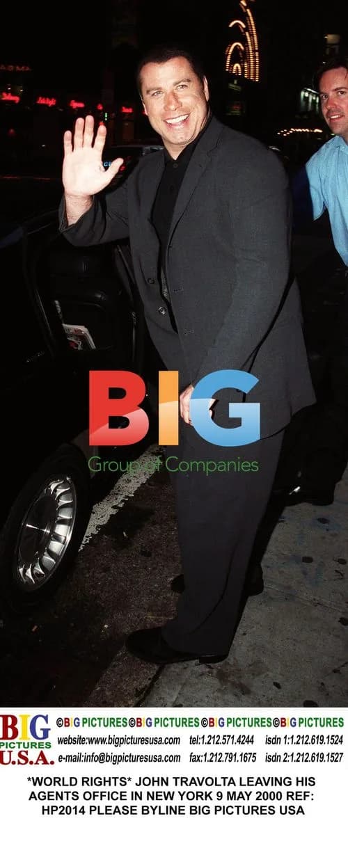 John Travolta Leaving Agent's Office in New York