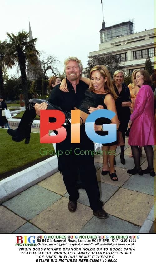 Richard Branson and Tania Zeattia at Virgin event