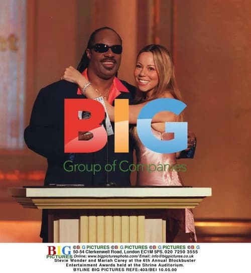 Stevie Wonder and Mariah Carey at Blockbuster Awards