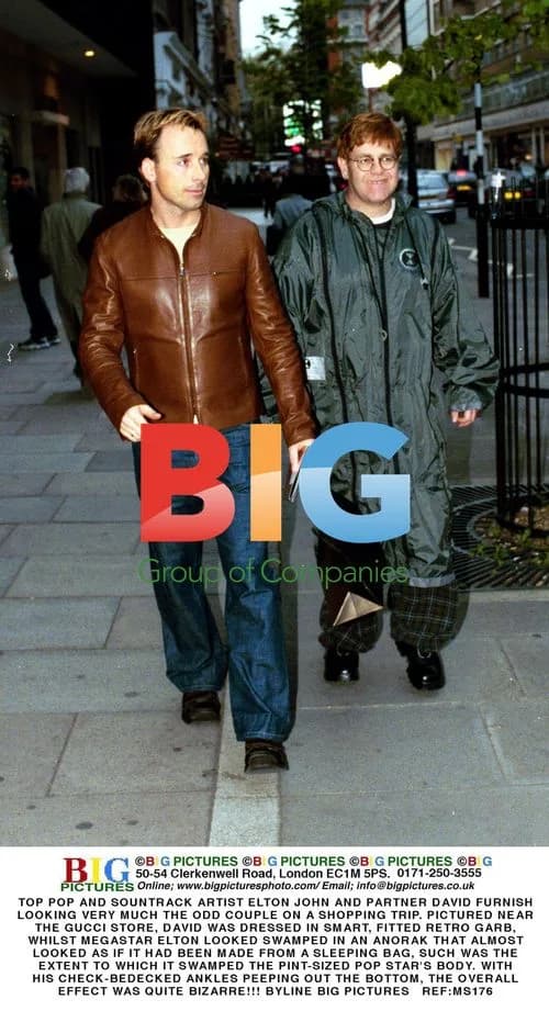 Elton John and David Furnish go shopping