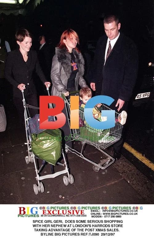 Geri Halliwell shops at Harrods in London