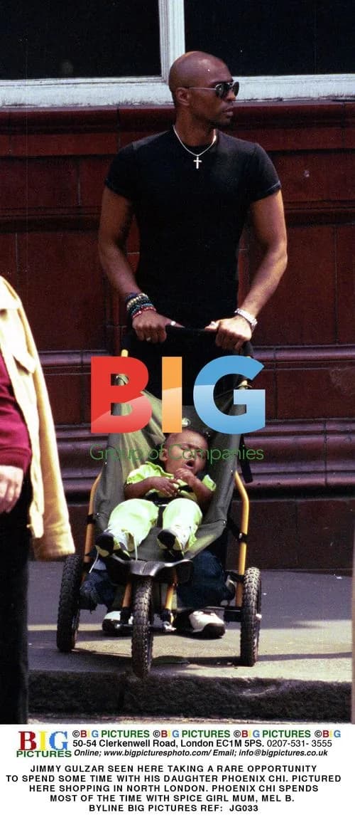 JIMMY GULZAR AND DAUGHTER PHOENIX CHI SHOPPING IN NORTH LONDON