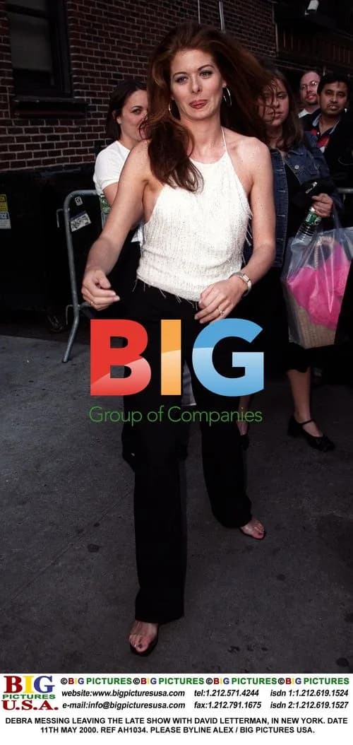 Debra Messing Leaves Late Show in NYC