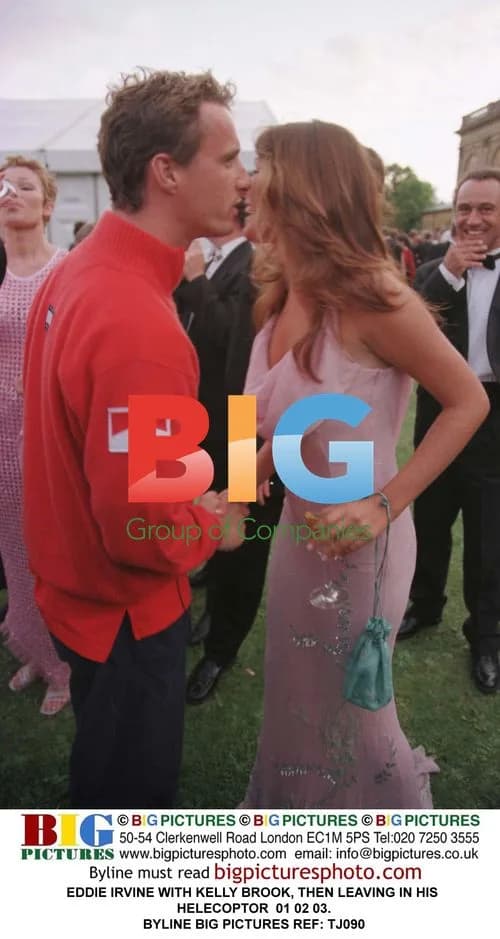 EDDIE IRVINE WITH KELLY BROOK