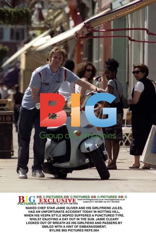 Jamie Oliver Suffers Moped Mishap