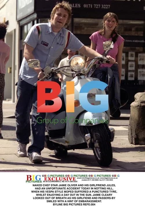 Jamie Oliver and girlfriend have moped mishap