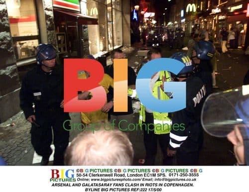 Arsenal and Galatasaray Fans Clash in Copenhagen Riots