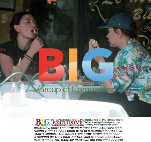 Roseanne Barr Lunches with Daughter in Santa Monica