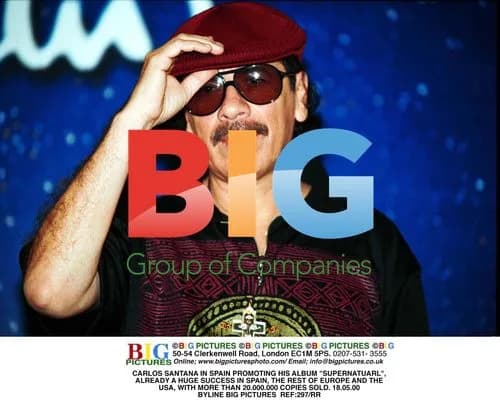 CARLOS SANTANA PROMOTING SUPERNATURAL ALBUM