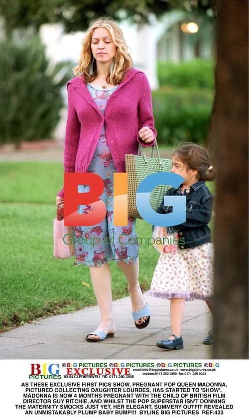 Madonna Spotted Showing Baby Bump