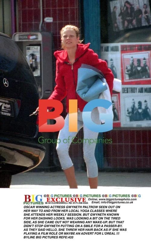 Gwyneth Paltrow Seen Leaving Yoga Class
