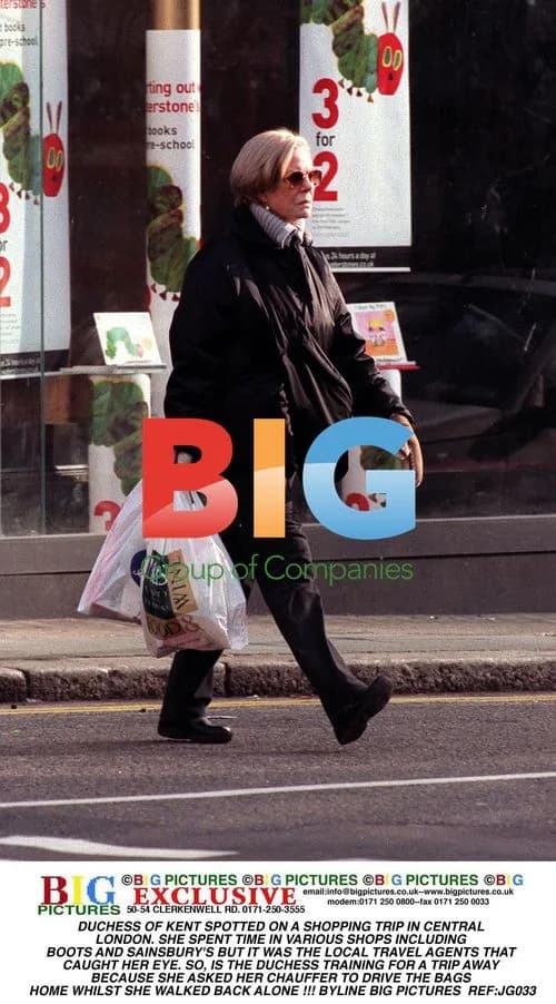 Duchess of Kent Goes Shopping