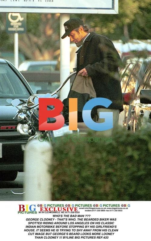 George Clooney Spotted Riding Motorbike