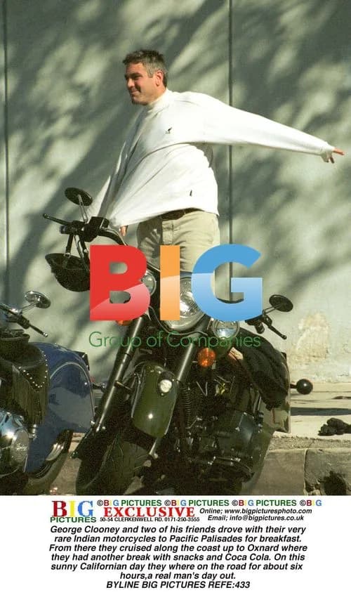 George Clooney and Friends Ride Motorcycles