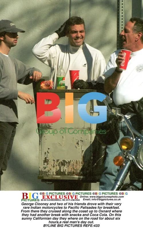 George Clooney and friends on motorcycle trip
